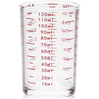 ACONDE 120ML Messbecher Shotglas Mit Waage, Messbecher Klein Shot Gläser, Espresso Schnapsgläser, für Bar, Party, Küche, Cocktail, Wodka, Tequila
