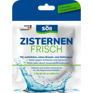 Söll 83543 ZisternenFrisch, 1 Tab - Pflegemittel zur Wasseraufbereitung von Regenwassertonnen und Zisternen, mit Aktivsauerstoff