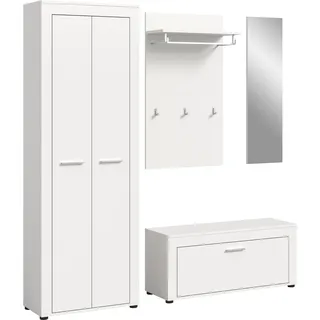 OTTO home Aosta Garderobenschrank 184 x 35 x 191 cm weiß