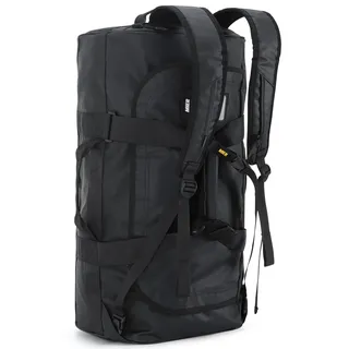 MIER Sporttasche Herren Wasserresistente Reisetasche groß Heavy Duty Convertible Sportrucksack mit Rucksackgurten und Schuhfach für Fitnessstudio, Sport, Reisen, Duffle Bag-Schwarz,90L