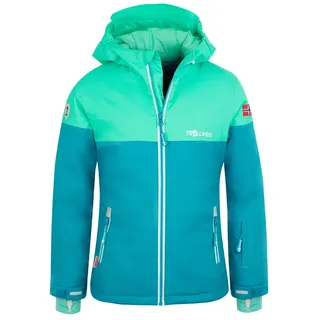 TROLLKIDS Hallingdal Jacke Light Petrol/Dark Mint/White 98