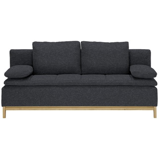 Joka Schlafsofa , Dunkelgrau , Textil , Eiche , Uni , Füllung: Schaumstoff, Vlies , 200x96x88 cm , Made in Austria , Stoffauswahl , Wohnzimmer, Sofas & Couches, Schlafsofas, Dauerschläfer Sofas