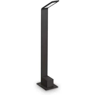 Ideal Lux 326696 OUTDOOR AGOS LED-Stehleuchte/Mastleuchte für den Außenbereich, V600 mm, 6,5 W, 670/560 lm, 3000 K, IP54, schwarz - Schwarz