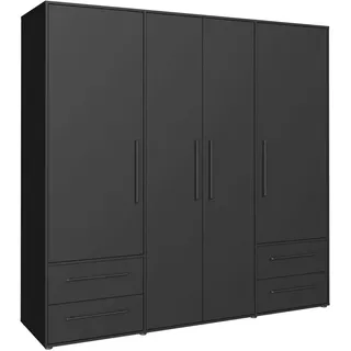 DS PRODUKT Drehtürenschrank DS PRODUKT "Mokkaris, OTTOs Choice, TOPSELLER 3 oder 4 Türen, zeitloses Design", schwarz, B:205,9cm H:200,1cm T:58,8cm, Schränke, Drehtürenschrank