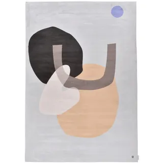 Tom Tailor Shapes - SIX Webteppich 160 x 230 cm Beige/Mehrfarbig