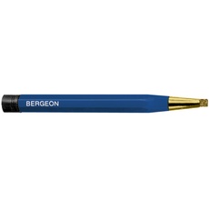 BERGEON Handkratzbürste 2834-, Bleistiftform, austauschbare Bürste, für feine Reinigungsarbeiten an Uhrgehäusen, Material:Messing