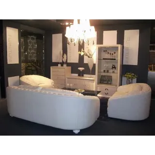 Luxus Chesterfield Sofagarnitur 3+2+1 Ledersofa Sofa Couch Polster Sitz Garnitur