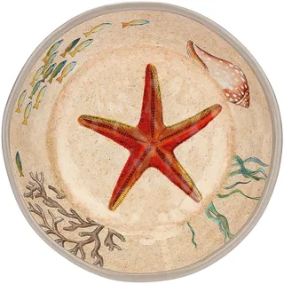 Sea Life Set 2 Suppenteller 100% Melamin 19,5 cm in Geschenkbox