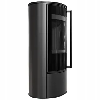 Kratki ERIK Ø 150 5,5 kW Schwarz / Innenverkleidung Schwarz