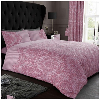 GC GAVENO CAVAILIA Premium Paisley-Bettwäsche-Set für Doppelbett, pflegeleicht, wendbar, Bettbezug aus Polycotton, Blush Pink (200 x 200cm)