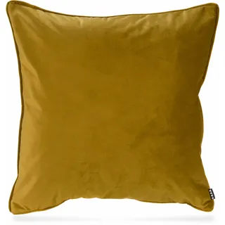 H.O.C.K. Nobile Samt Dekokissen 60 x 60 cm Gelb