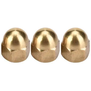 Eichelmutter, Hutmutter, Eichelsechskantmutter, Hutmutter, Eichelmutter aus Messing