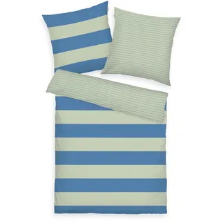 TOM TAILOR HOME Wendebettwäsche »MIG BOLD STRIPE« 2 Stk. tlg., blau