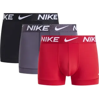 Nike Trunk Boxershorts Uni Red / Schwarz XL 3er Pack