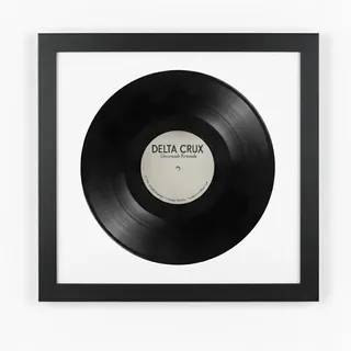 K-Möbel Vinyl Rahmen 40/40 für die Platte , Schwarz , Holz , Rechteckig , 40x40 cm , Bilder & Rahmen, Bilderrahmen, Holzrahmen