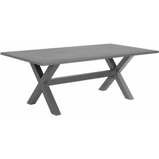 Beliani Gartentisch 200 x 105 x 74 cm Grau