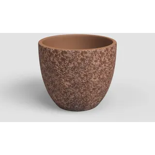 Artevasi Héstia Topf, Blumentopf, Dekorativer Topf, Komplexe Textur, Handgemachte Keramik, Farbe Terracotta, 20cm