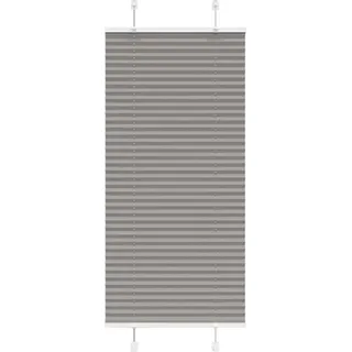 Plissee Anthrazit 65x100 cm Stoffbreite 64,4 cm Polyester - Grau