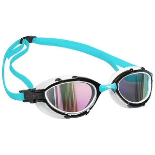 Mad Wave Triathlon Rainbow Schwimmbrille Mit Spiegelglas - Azure - One Size