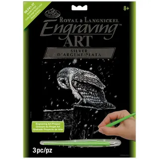 Royal & Langnickel Royal Brush Silberfolien-Gravur-Kunst-Set, Mehrfarbig, Silber, One Size