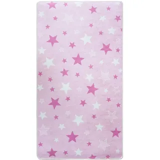 MANI TEXTILE TPS_ETOIROS_100 Teppich, Polyester, Rosa, 100 x 150