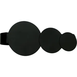 Gardinia Raffhalter Kreisoptik Schwarz