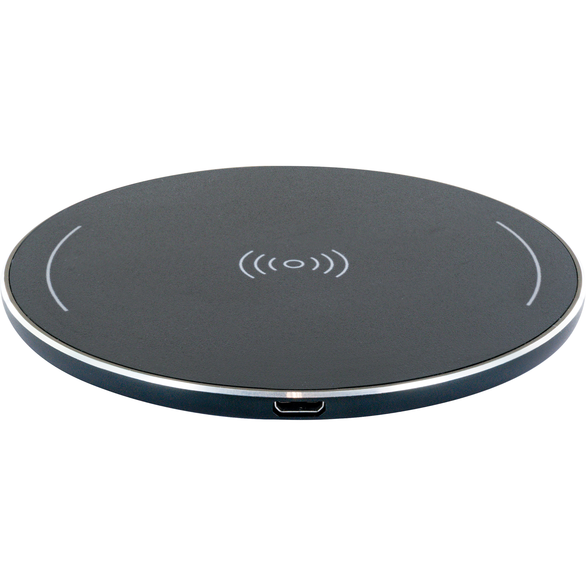 Bild von Ladeplatte, Univ.QI Wireless Ladeplatte 10W, Alu, schwarz