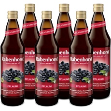 RABENHORST Pflaumi 6er Pack (6 x 700 ml). Fruchtiges Pflaumen-Getränk aus ungeschwefelten Trockenpflaumen