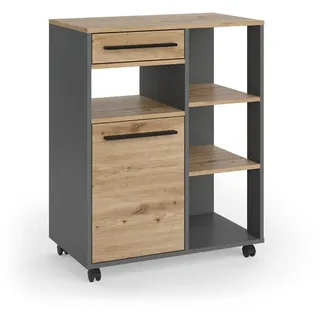 Vicco Küchenbuffet Vicco Pure, Artisan-Eiche/Anthrazit, 72.2 x 90.8 cm, Model 59913 - Braun, Dunkelgrau