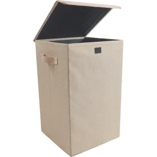 VCM »Wäschekorb Wäschebox Stoffbox mit Deckel Dreso M«, beige