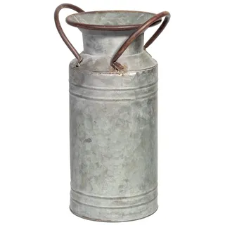 R.E.D Old Fashioned Rustikaler Stil Groß verzinktem Milch Kann Farmhouse Blumenvase Übertopf Vase mit Griffen