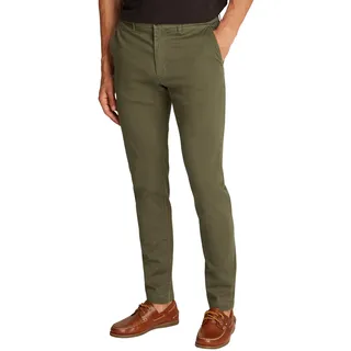 Tommy Hilfiger Herren Chino Hose Bleecker Printed Structure Slim Fit, Grün (Army Green), 32W/32L