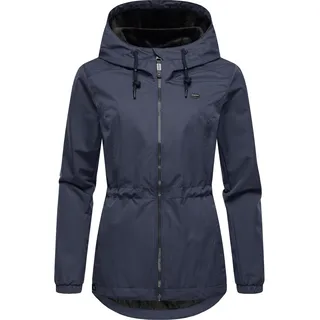 Outdoorjacke RAGWEAR "Übergangsjacke Dankka Tech", Damen, Gr. XS, blau (navy), Obermaterial: 100% Polyester PES.  Obermaterial: Futter: 100% Polyester PES., Jacken Outdoorjacke