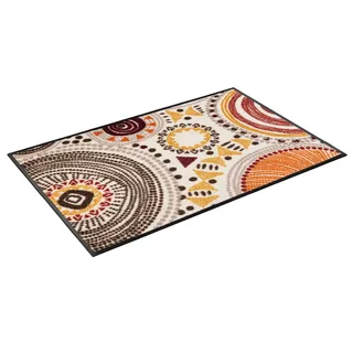 wash+dry by Kleen-Tex Fußmatte »Boho Style« rechteckig 7 mm Höhe Schmutzfangmatte, In- und Outdoor geeignet, waschbar, bunt