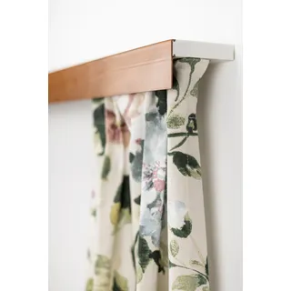 GARESA Gardinenschiene »Kunststoffschiene mit Blende« 1 läufig-läufig Wunschmaßlänge Deckenmontage, verlängerbar, einfache Montage, schlicht, braun