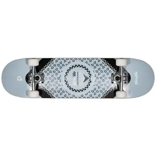Playlife Heavy Metal Silver 31" x 8" Skateboard silber