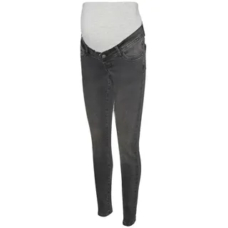 Mamalicious Mila Slim Fit Dg Maternity Jeans - Dark Grey Denim - S