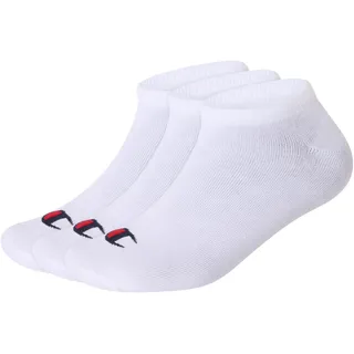 Champion Unisex Basics 3pk Sneaker Socken, Weiß, 39-42 EU