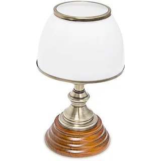 Relaxdays Tischlampe Weiß