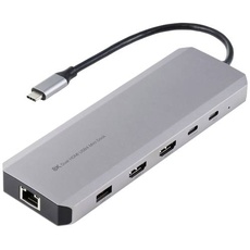 Bild USB4 (USB-C®) 8K Notebook Dockingstation WL-UHP4403 Unterstützt 8K@30Hz (1x) / 4K@30Hz (2x