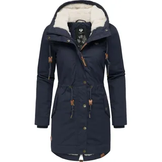 Ragwear Winterjacke "Winterjacke YM-Canny" mit Kapuze stylischer Damen Kurzmantel Parka mit Kapuze, navy22