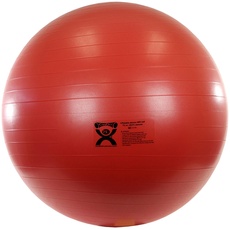 CanDo Gymnastikball - Deluxe Anti-Burst Trainingsball - Sitzball, Durchmesser 75 cm, rot