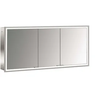 emco prime Lichtspiegelschrank, 1400 mm, 3 Türen, Unterputzmodell, 949706397, Farbe: aluminium/weiss