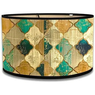 Pendantlampe Vintage-Design - 30 cm - Bambus - Große Vloerlampe - Grün