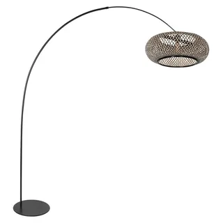 Anne Lighting - stehlampe - Curve - natürlich schwarz - metall - bogenlampe - E27 - 4274ZW - Schwarz