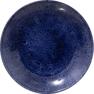 Kuchenteller aus Steingut CASA, marineblau, Ø 21 cm - Blau