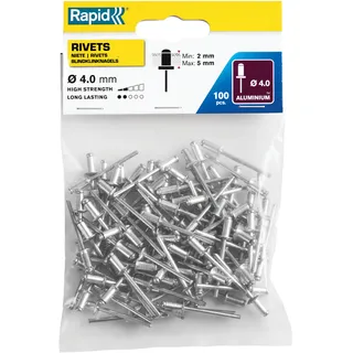 Rapid Blindnieten Aluminium Ø 4 mm 100 Stück