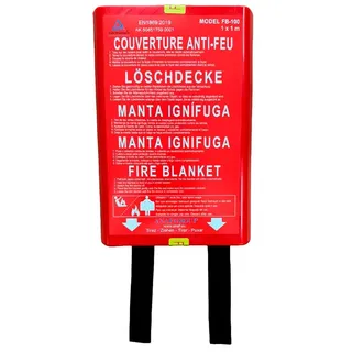 Anaf Group Fb100 100 X 100 Cm Feuerlöschdecke - Red - One Size