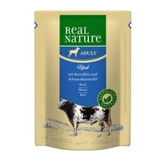 REAL NATURE Adult Pouches 6x300g Rind mit Kartoffel