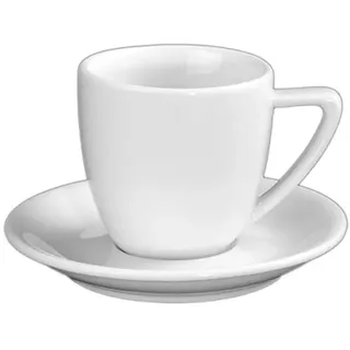 Holst Porzellan CF 001 SET2 Porzellan Mokka/Espresso-Set ConForm 0,10 l mit UTA 111, weiß, 11 x 11 x 7 cm, 2 Einheiten